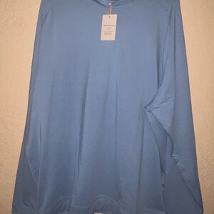 Peter Millar Light Blue Crown Sport Hoodie